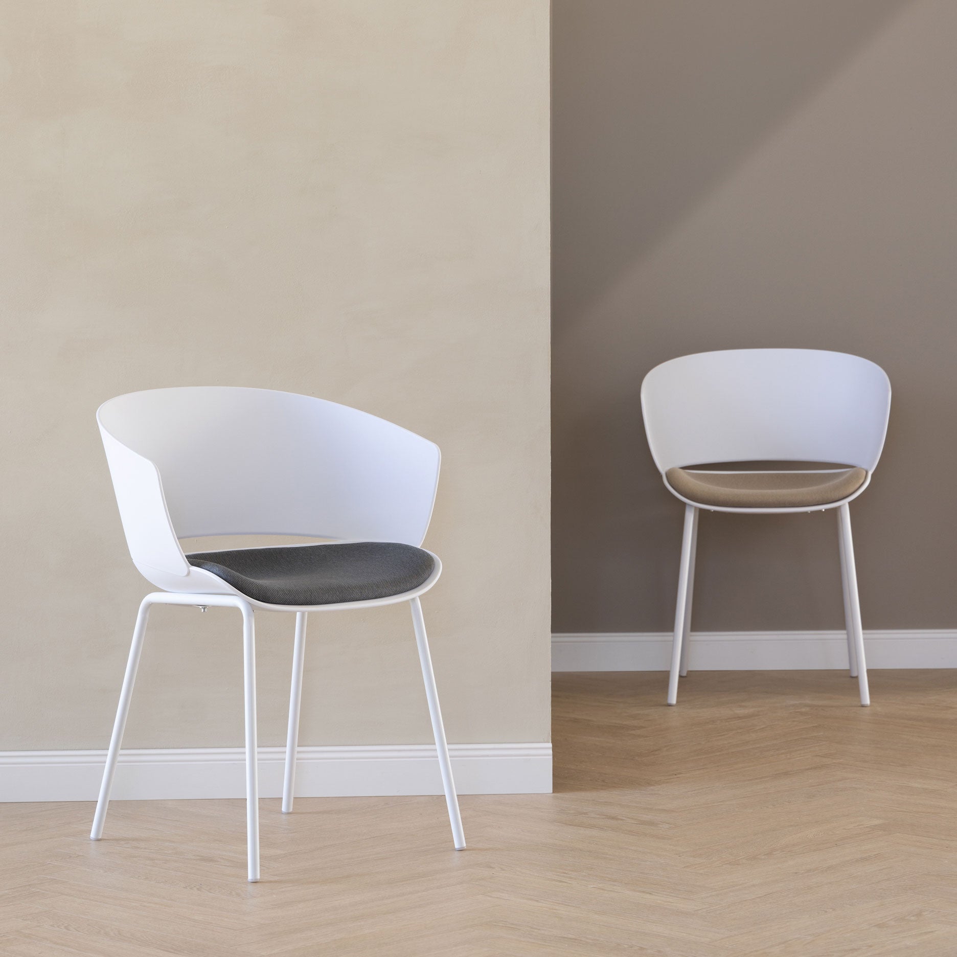 Florence spisebordsstol hvid